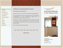 Tablet Screenshot of hautarztpraxis-dr-kienitz.de